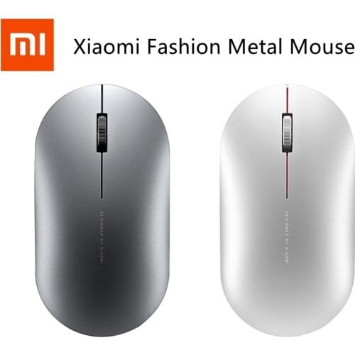 Original Xiaomi Fashion Mouse 1000DPI 2.4ghz Bluetooth Dual Mode Link Portable Wireless Game Mouse Metal Appearance