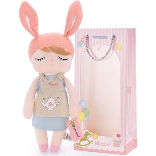 Original New Style Unique Gifts Sweet Cute Angela Rabbit Doll Metoo Baby Plush Doll for Kids Bicycle Teapot Pudding