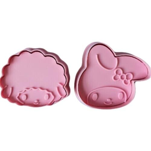 Sheep And Dog Cookie Cutter Plastic Biscuit Cut Mold Baking Fruit Cut Cake Mold Embossing Printing Die