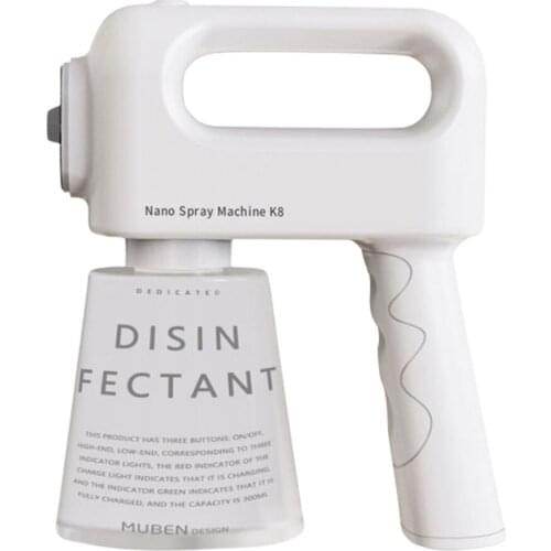 Portable Cordless Electric Disinfectant Sanitizer Fog Machine 500ml Atomizer , Multifunctional