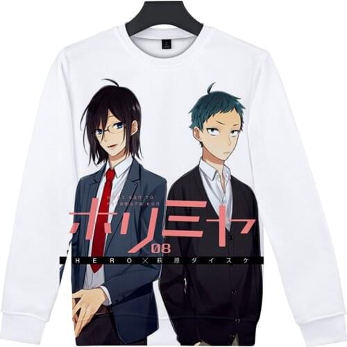 Anime Horimiya Miyamura 3D Slim Fashion Round Neck Long Sleeve Sweatshirt new Trend Casual Round Neck Sweatshirt Anime hoodie