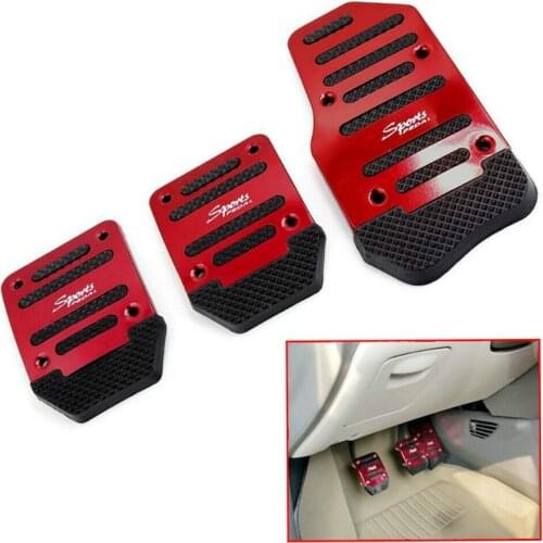 3Pcs/set Universal Car Series Brake Accelerator Non-slip Foot Rest Pedal Pad Cover Car Accessories