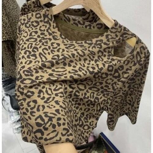 TSXT 2021 New Korean Version Of Summer Fashion Casual Loose Comfortable Round Collar Off-The-Shoulder Short Sleeve T Shirt