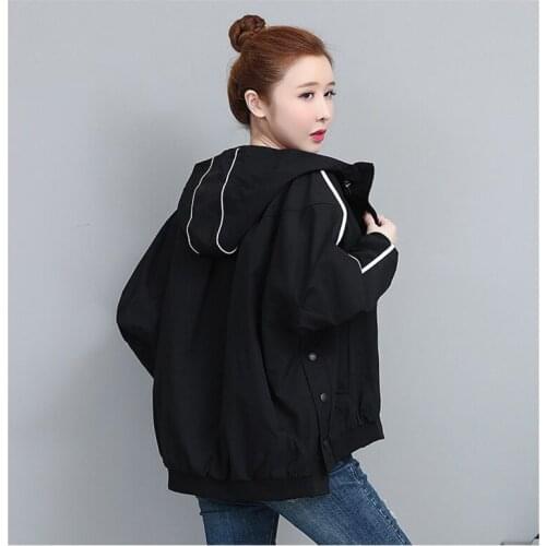 2021 New Short Coat Women Spring Autumn Loose BF Lazy Wind Jacket Female Wild Trendy Student Casual Thread Jackets Ladies A187