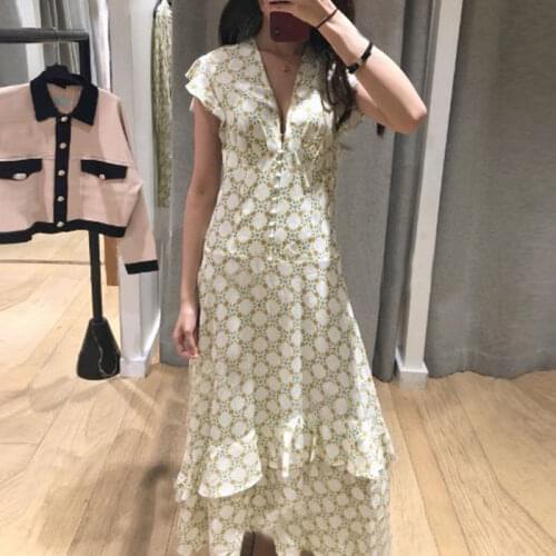 Woman summer maxi dress ruffled elegant party dress women