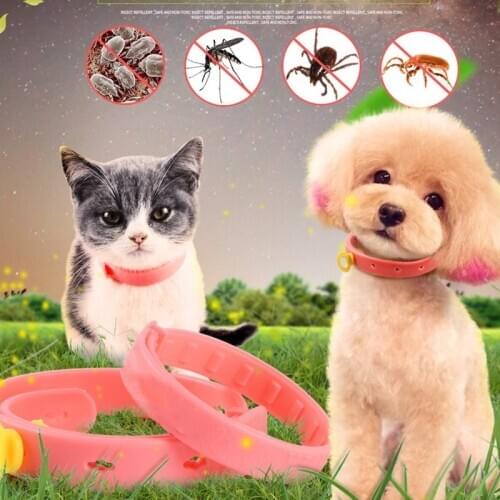 1PC Adjustable Pet Collar For Flea And Pest Control Protect Repel Rubber Necklace Cat Dog Gift New Flea Killer Pet Supplies