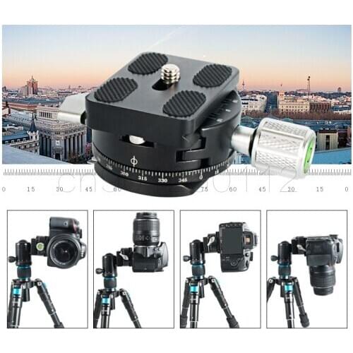 2 in Mini camera clamp PU-50 quick release clamp tripod plate mount clip panoramic rotating clamp for arce adapter tripod camera