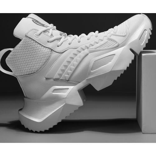 2019 Male Casual Shoes Mens Sneakers Platform 2019 New Hot Sale Shoes For Men Chunky Sneakers black Breathable Comfortable A4-48