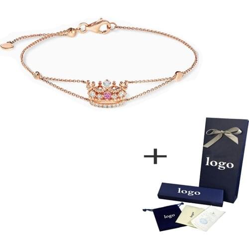 2021 new vintage Romance Queen Crown Rose Gold Bracelet gift for women