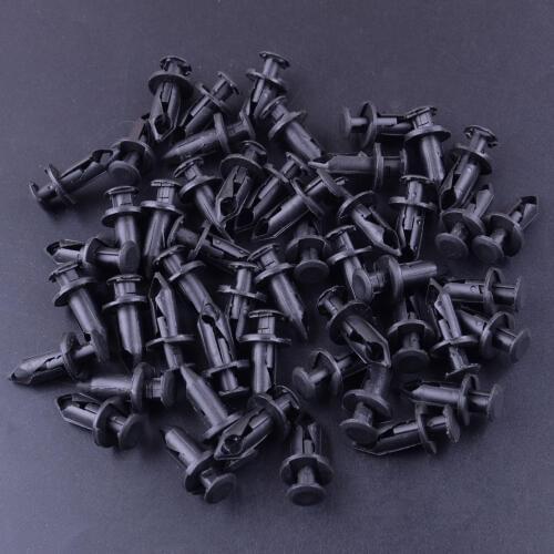 50 Fender Rivet Retainer Fastener Mud Flaps Bumper Push Pin Clips 8mm 5/16" ATV UTV Fit For Can Am Replacement 293150089