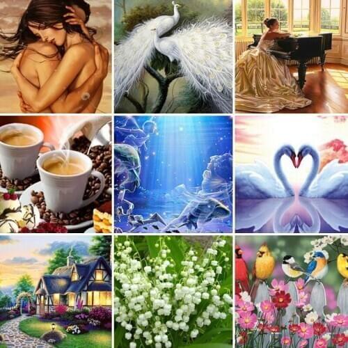 30x40x50x60x70 diamond painting 5D Full Square embroidery mosaic Cross Stitch DIY Wall Sticker home Decoration Christmas Gift