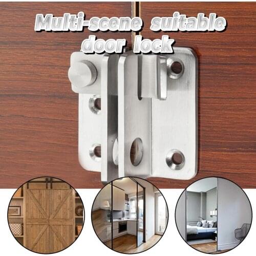 Household Door Security Lock Anti-Theft Thickened Stainless Steel Door Lock Drawer latch Repair Tool