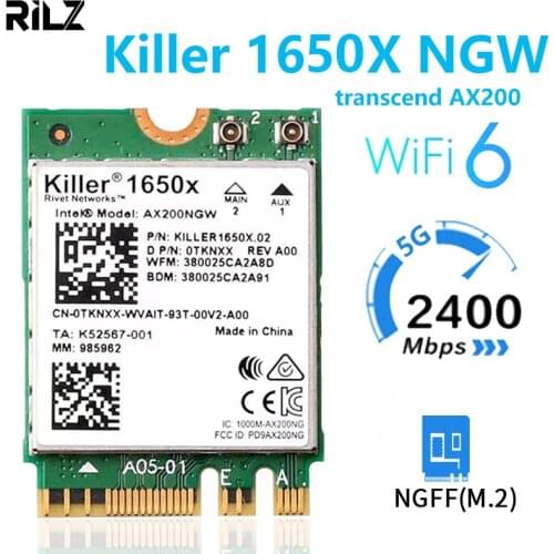 Intel killer 1650X dual band 3000M Bluetooth 5.1 notebook or desktop Gigabit wireless network card transcend AX200 support win11