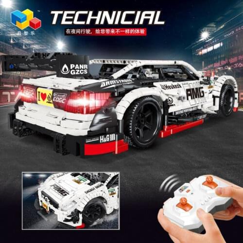 Electric Remote Control Benzs MOC-6687 RC Car Model Building Blocks Bricks Compatible AMG C63 DTM Toys For Children Gifts
