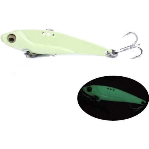 HENGJIA 1Pc Isca Artificial 6.5CM/11G Metal Spoon Wobbler Fishing Lure Bass VIB Pesca Fishing Tackles