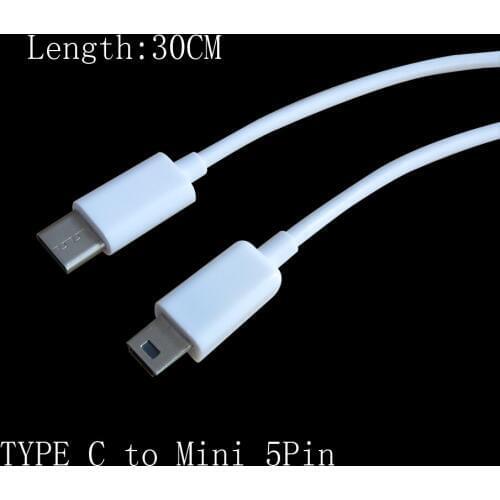 30cm Mini 5pin to USB-C type c cable adapter free shipping