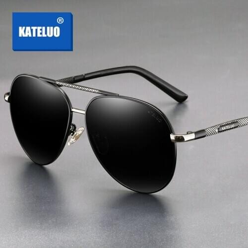 KATELUO 2020 Classic Mens Sunglasses Polarized Lens UV400 Sun Glasses For Men Military Quality Driving Glasses 6601