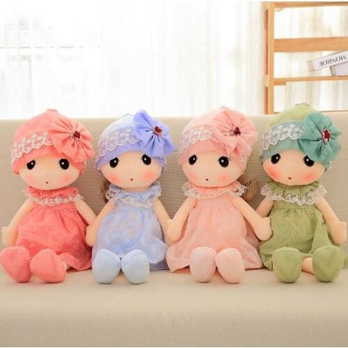 Stuffed Doll Toy for Girls Soft Sleeping Cuddle Buddy Plush Toy Good Gift for Kids Baby Lover 45cm