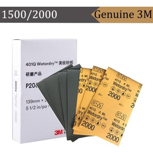 Genuine 3M fine sandpaper 1500/2000 mesh water sandpaper for polishing car paint beauty water sandpaper 200 pieces