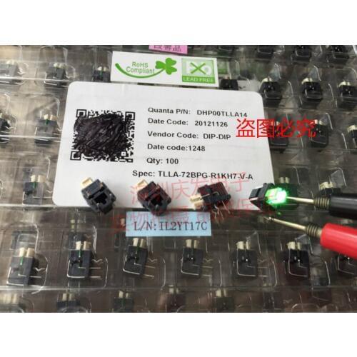 Original new 100% TLLA-72BPG-R1KH7-V-A with light touch switch green bend foot 90 degrees