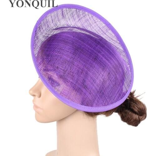 SINAMAY Fascinator Base 25CM For Making Fascinators DIY Hair Accessories Women Church Millinery Caps Material Cocktail Hats