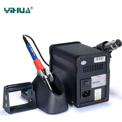 Soldering station 60W soldering iron hot air gun bga rework station smd rework Electronic circuit repair tool YIHUA 995D