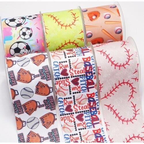 DIY Handmade Materials Printed Grosgrain Ribbon 50 Yard Per Size 54099