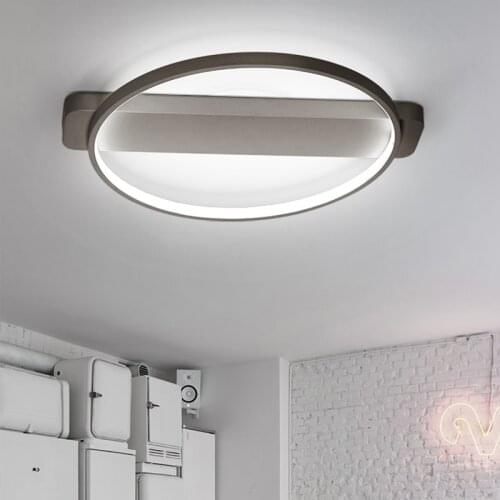 Modern LED Ceiling Lamp for the Kitchen Living Room Dining Table Simplicity Black Round Suspension Chandelier Bedroom Lighting