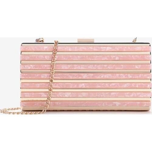 Chain Purse Handbags for 2021 Women Evening Bags Acrylic Candy Color Clutch Bag Lady Party Wedding Evening Bag Shoulder