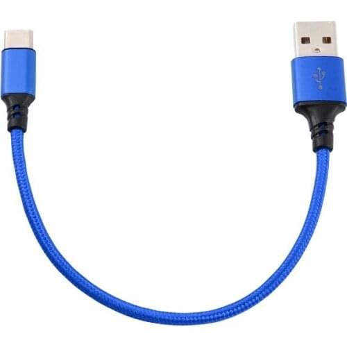 1 m Mobile Data Line USB Port Fast Charging Durable Intelligent Nylon Braided Thicker 2.4A type C Charging Cable for Apple