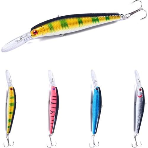 1pc big Minnow Wobblers sea Fishing lure 12cm 13.9g isca Artificial swim Hard Bait pesca fishing tackle Depth 2-4m