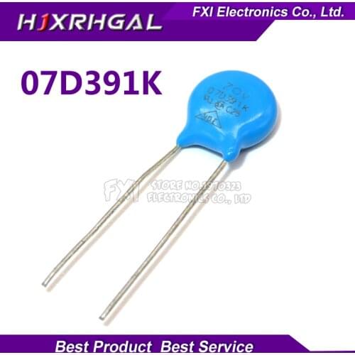 10PCS 07D391K Piezoresistor 7D391K 390V Varistor Resistor