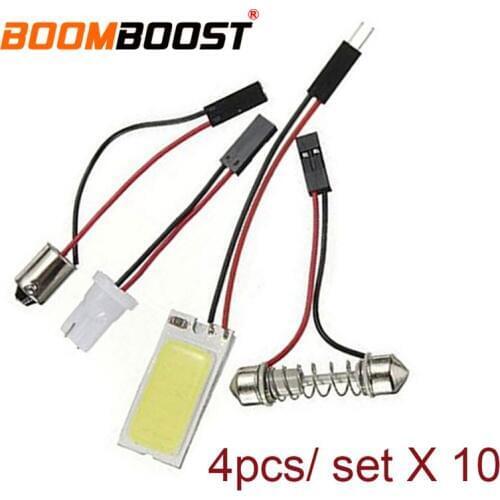 10 pieces 12V Auto led dome light 18 led chips COB panel car Interior reading light aluminum frame best price sale