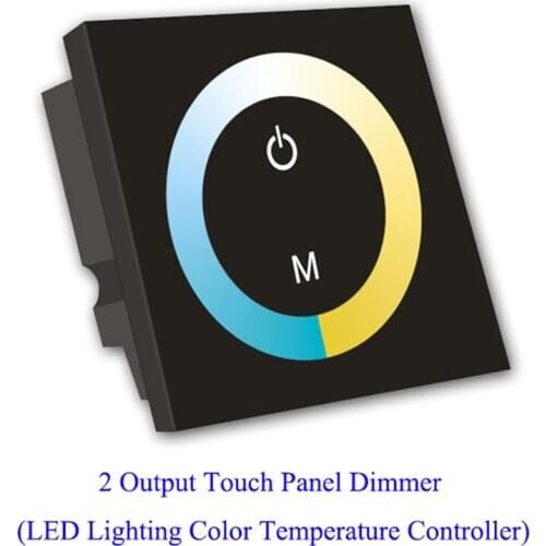10pcs/lot DC 12-24V Touch Panel Dimming Color Temperature Controller For LED Strip / Lights