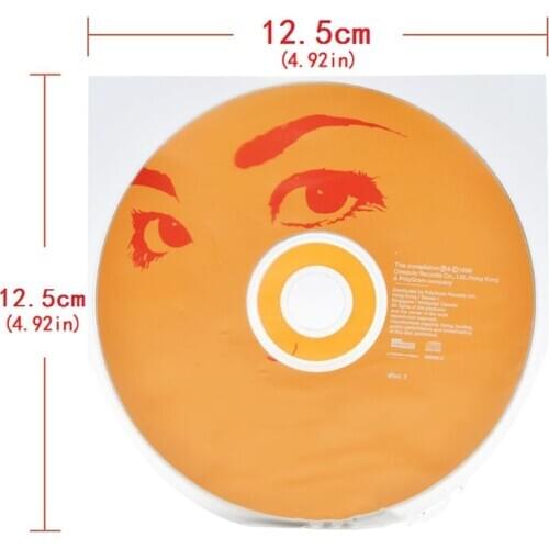 100PCS Anti-Static Inner Sleeves Protective Bag for Vinyl LP Records DVD Disk Accessories Kit J2HC