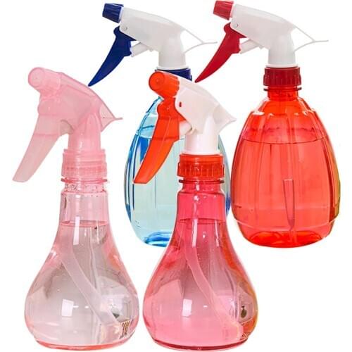 4pcs 500ml Empty Plastic Spray Bottle Multi-Purpose Leak Proof Adjustable Sprayer for Gardening Home Cleaning Random Color