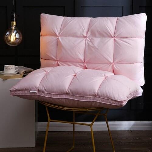 48*74cm Luxury 3D Style Bread Goose Down and Feather Adult Orthopedic Neck Pillow 100% Cotton Bedding Pillows Natural Filling