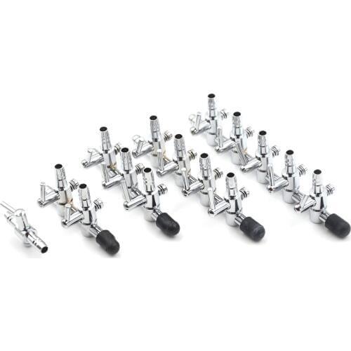 5 Ways Stainless Steel Control Valve Air Pump Accessories Aquarium Tank Air Pump Air Flow Tube Pipe Line