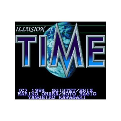 Illusion of Time 16 bit Big Gray Game Card For NTSC Game Player Drop Shipping
