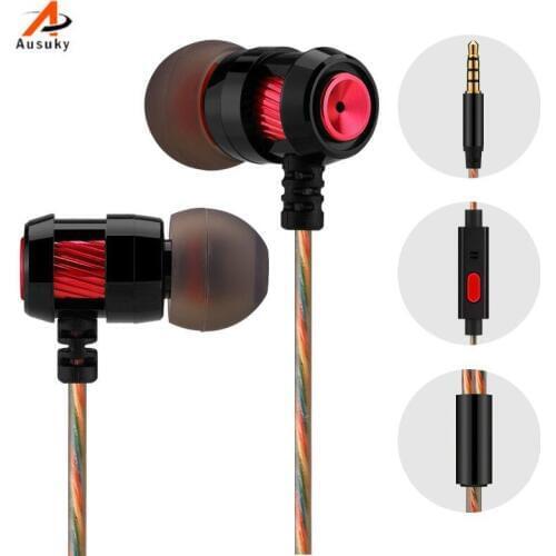 A Ausuky 100% Original In Ear Earphone Fashion Music Earphones Patent High With 3.5mm Plug -29