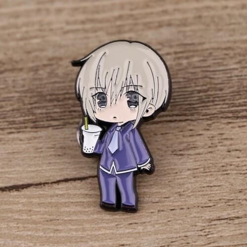 BG1405 Fruit Basket Anime Enamel Pin Badge Brooch Lapel Collar Pins Brooch Badge Backpack Hat Jewelry Accessories