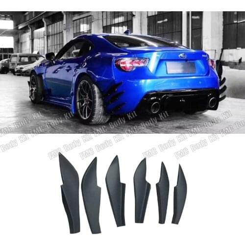 13-20 FT86 GT86 FRS BRZ RB Rocket Bunny Style Rear Bumper Canard Unpainted FRP Fiberglass Diffuser