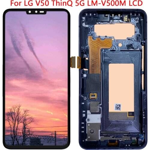 Display For LG V50 ThinQ 5G LCD Display With Frame Touch Screen Digitizer Assembly Replacement parts LCD For LG V50