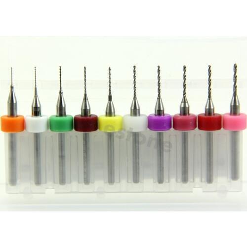 F85 DIY 10Pcs 0.3mm-1.2 mm PCB Mini for Print Circuit Board Carbide Micro Drill Bits Tool
