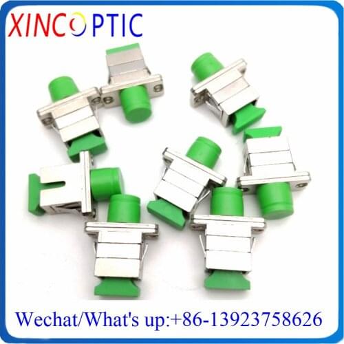 FCAPC-SCAPC Hybrid Single Mode Simplex Metal Type Fiber Optic Adapter/Coupler,SC-FC/FC-SC APC SM SX Fiber Coupler Flange Adapter