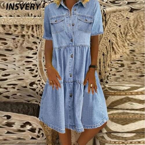 Джинсовые летние платья INSVERY China At AliExpress