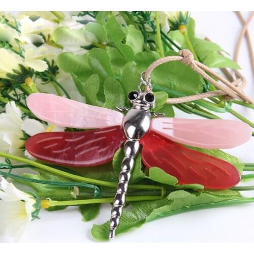 Dragonfly Necklace Insect Pendant pingente Zinc Alloy 2017 Fashion Jewelry For Women Statement colar feminino Collar Accessories