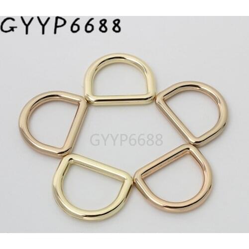10-30pcs 5 colors 1'' inner high quality die casting closed d ring for woman handbag connector D buckle free shipping