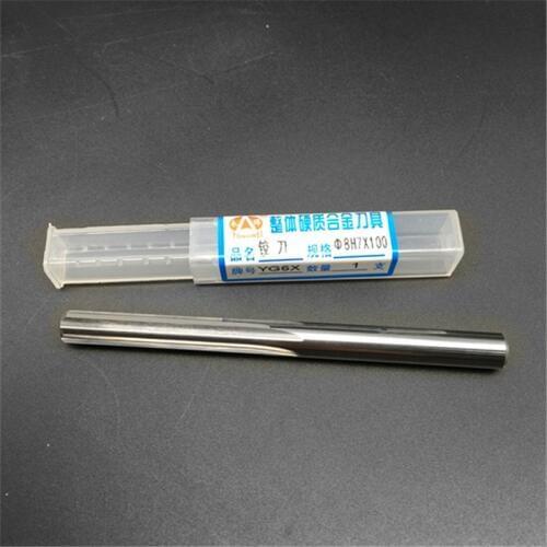 Tungsten steel reamer straight groove reamer H7 solid carbide machine reamer straight shank reamer 1mm12mm YG6X