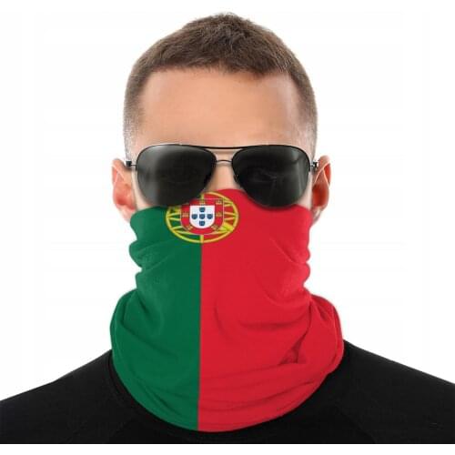 Flag Of Portugal Scarves Half Face Mask Men Women Halloween Tube Scarf Balaclava Bandanas Windproof Headwear Outdoor Hiking